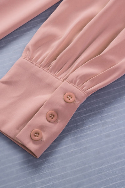 Women's Solid Long-sleeved Lapel Shirt in Blouses & Shirts