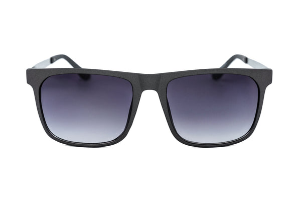 Soren – Matte Black & Gold Square Sunglasses | Bolero Eyewear