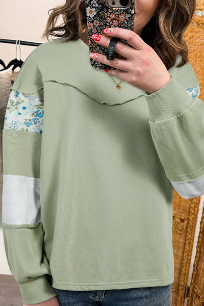 Vibrant Floral Color Block Women's Short Sleeve Blouse - Stylish Casual Top for Summer Outfits and Everyday Wear