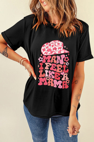 Mama Cowgirl Black Graphic Tee