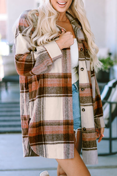 Long sleeve cardigan solid color coat long top for women