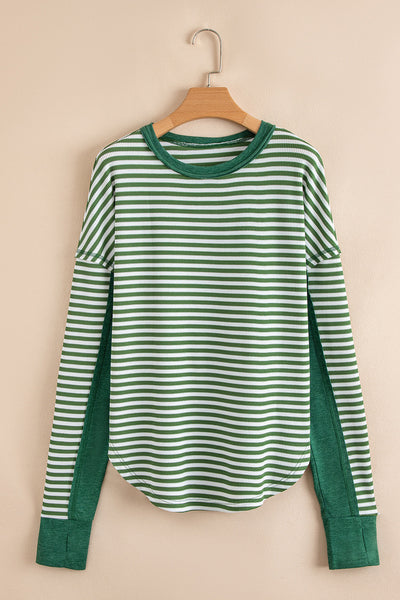 Trendy Women's Striped Long Sleeve Top - Casual Fit for Everyday Layering in Versatile Colors and Styles