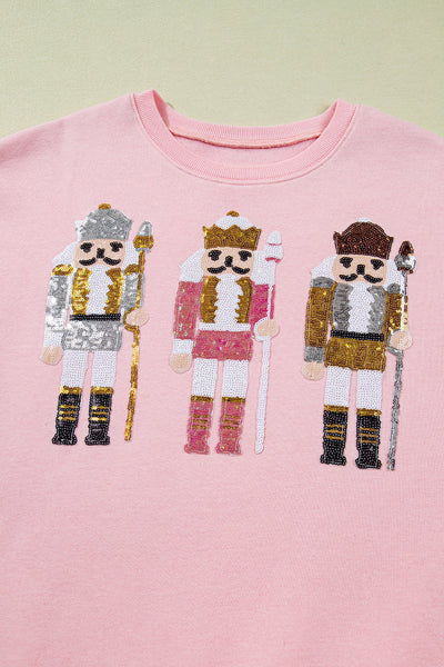 Women's Sequin Graphic Sweatshirt in Stylish Casual Fit - Trendy, Comfortable, and Perfect for Everyday Wear
