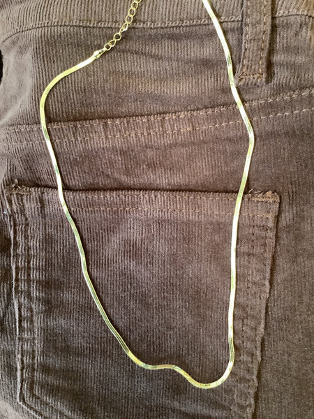 Gold Snake Chain Necklace