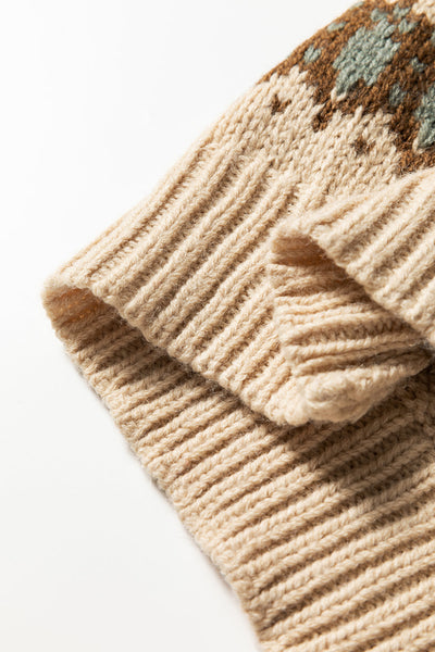 Earthy Tones Boho Chic Women's Western Cardigan Sweater - Cozy Open Front, Relaxed Fit for Effortless Style