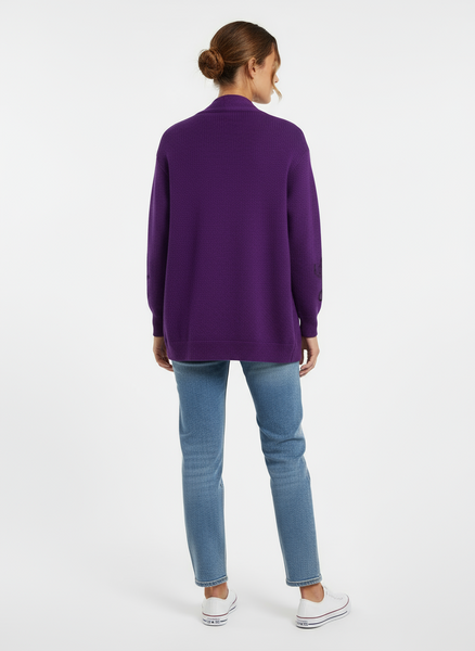 Vintage Knitwear Purple Cardigan