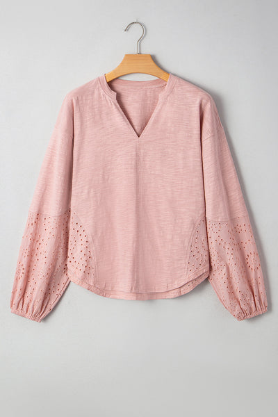 Elegant Light Pink Women's Blouse - Comfortable Everyday Style for Versatile Outfits and Effortless Chic