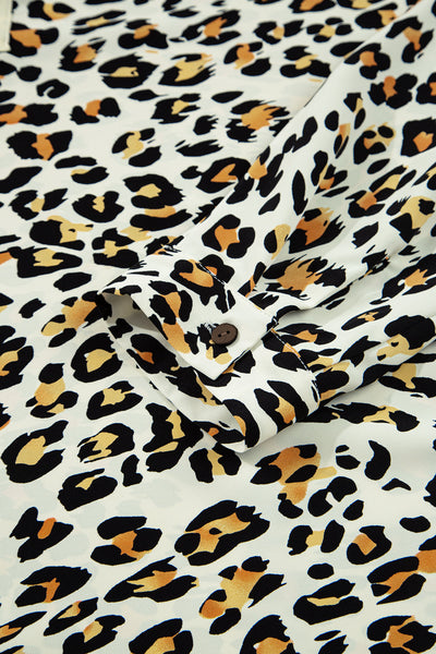 Stylish Women's Leopard Print Blouse - Flattering Casual Top for Effortless Everyday Fashion in Comfortable Fit