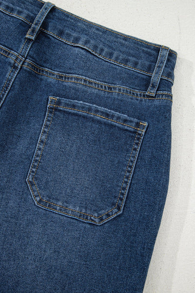 Chic High-Waisted Blue Wide Leg Jeans for Women  Effortless Relaxed Fit for Everyday Style and Comfort