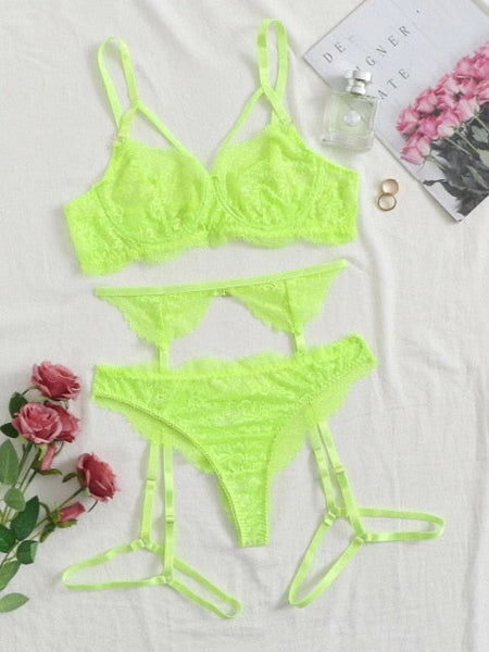 2 Piece Garter Lingerie