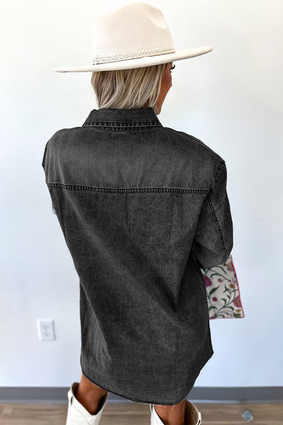 Chic Women's Denim Shirt Dress with Belted Waist, Long Sleeves, and Classic Blue Wash for Effortless Style