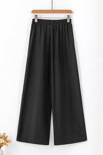 Elegant Women's Wide Leg Pants in Soft, Flowing Fabric - Ideal for Casual Outings and Effortless Style
