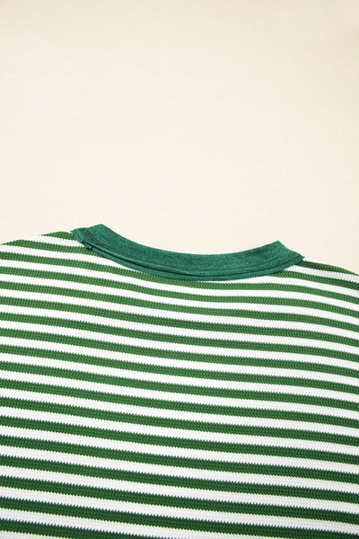 Stylish Women's Striped Long Sleeve Cotton Top - Casual Fit for Everyday Wear and Effortless Layering