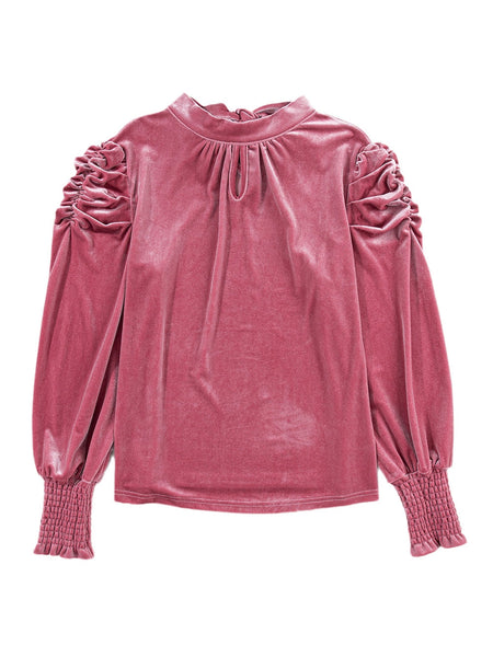Solid Color Loose V-Neck Half Sleeve T-Shirt