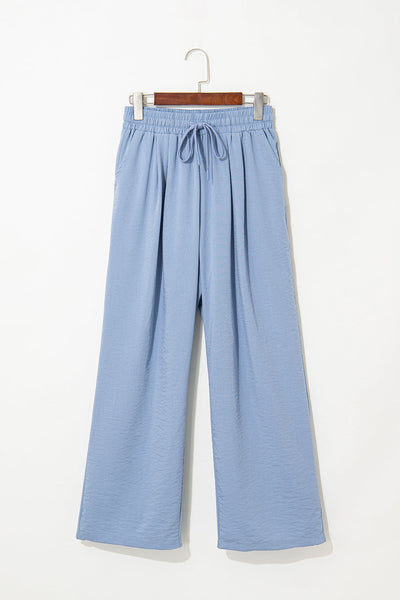 Stylish Women's Soft Pleated Wide-Leg Pants - Comfortable Casual Fit for Everyday Chic Looks