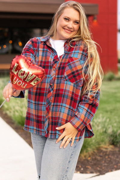 Stylish Plus Size Women's Checked Shirt Soft Cotton Casual Fit, Ideal for Everyday Comfort and Trendy Looks