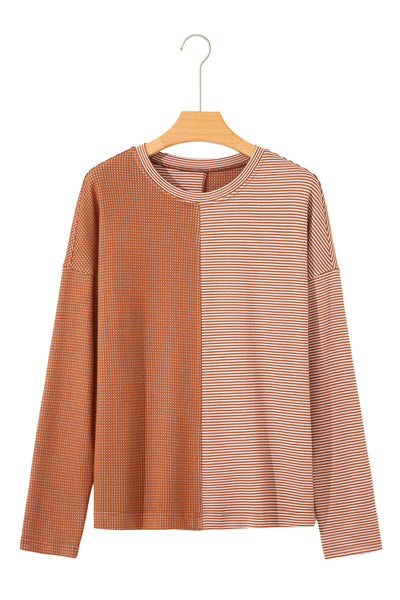Chic Khaki Women's Top - Comfortable Everyday Wear, Versatile Casual Style for Effortless Fashion