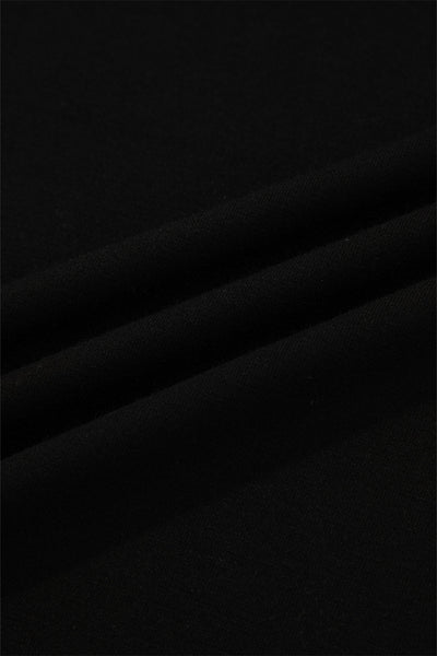 Stylish Women's Black Long Sleeve Top - Comfortable Fit for Casual Outings and Effortless Layering