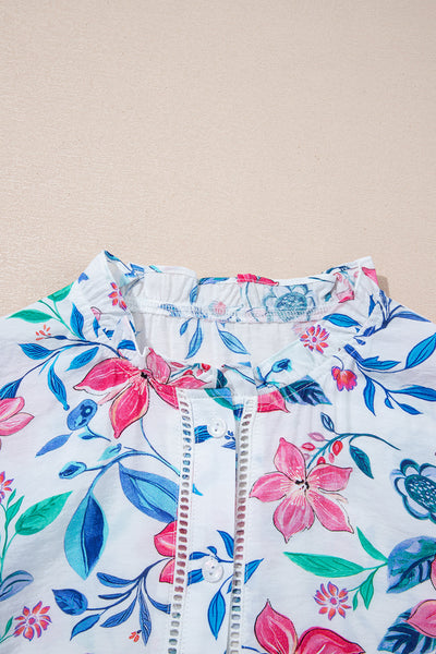 Lightweight Women's Floral Print Blouse - Casual Spring & Summer Top for Effortless Everyday Style
