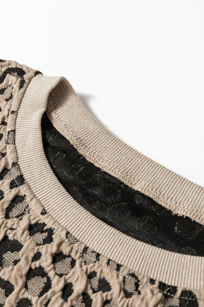 Women's Casual Leopard Print Long Sleeve Blouse - Comfortable & Stylish Top for Everyday Fashion