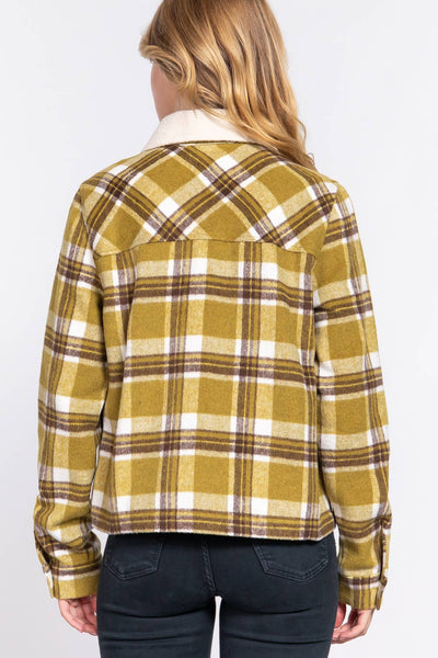 Golden Meadow Plaid Jacket