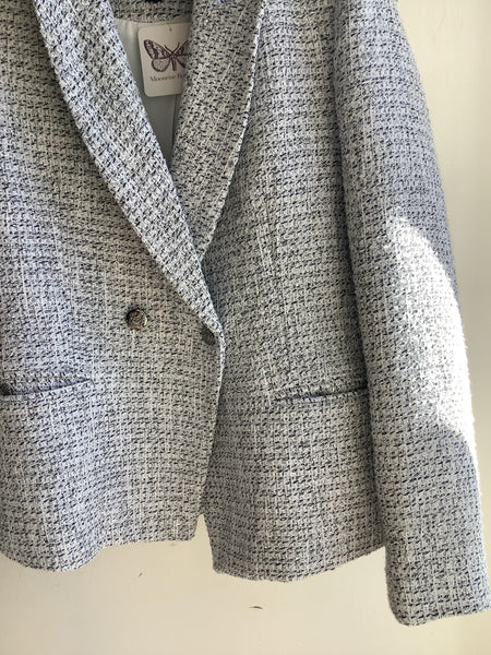 Le Chateau Tweed Black&White&Silver Blazer