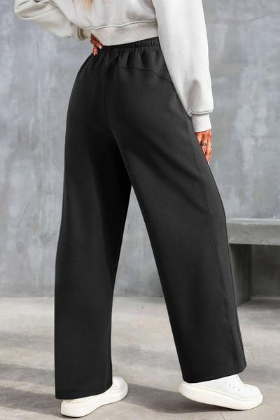Women's Soft Black Sweatpants - Cozy Casual Fit for Everyday Comfort and Relaxation in Stylish Loungewear