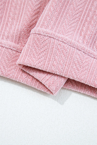 Soft Pink Women's Sweatshirt - Cozy Casual Style for Everyday Comfort and Effortless Chic Fashion
