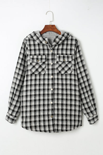 Cozy Oversized Women's Plaid Shacket Jacket - Trendy Checkered Outerwear for Stylish Fall Looks