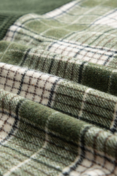 Casual Plaid Corduroy Jacket