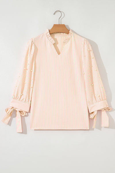 Stylish Women's Striped Blouse - Flattering Casual Top in Soft Fabric for Effortless Everyday Elegance