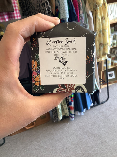 Licorice Swirl Soap- Live Full (Nelson,BC)