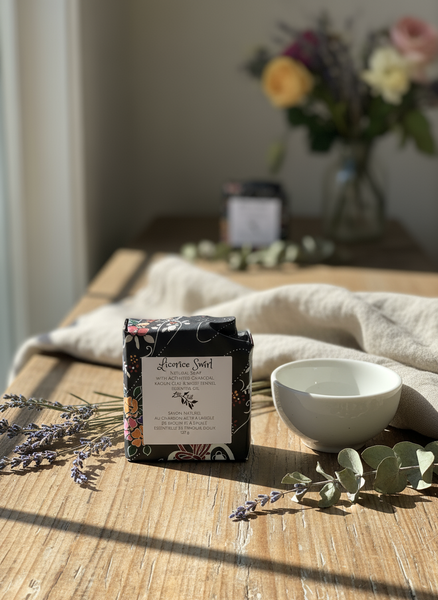 Licorice Swirl Soap- Live Full (Nelson,BC)