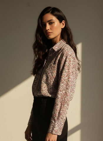 Vintage Runaway Bay Button-Up Blouse