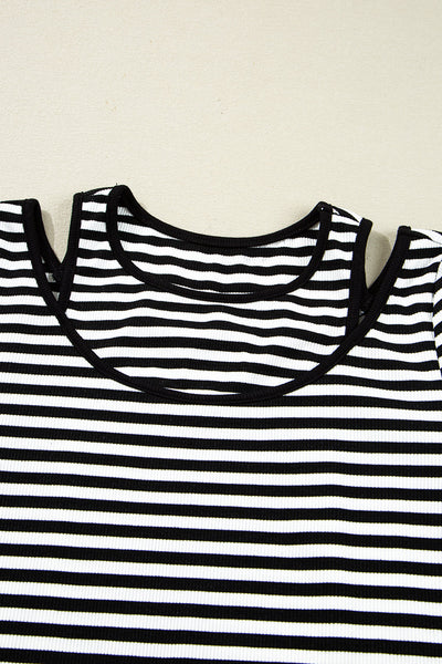 Chic Women's Striped Long Sleeve Top in Soft Fabric - Casual Everyday Style for Effortless Fashion in Trendy Colors