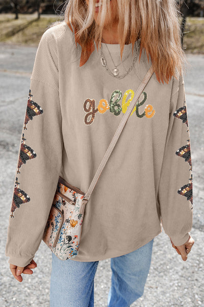 Women's Cozy Thanksgiving Graphic Sweatshirt - Soft Autumn Style, Perfect Fit for Festive Holiday Gatherings made for easy styling and wardrobe