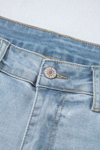 Classic Blue Distressed Skinny Jeans for Women - Trendy, Comfortable Everyday Style with a Flattering Fit