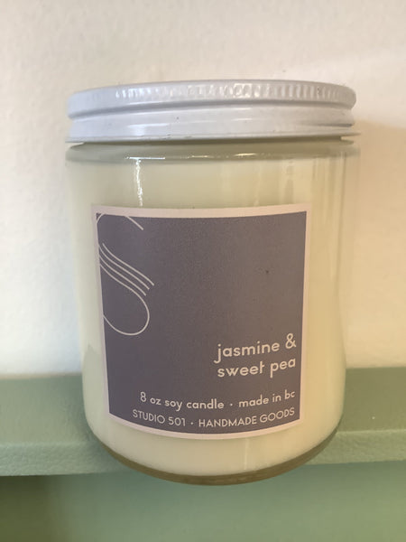 501 Jasmine & Sweet Pea 8oz Candle