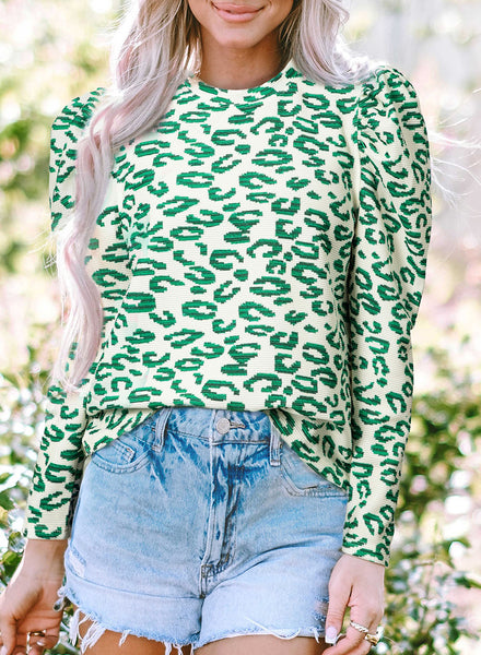 Trendy Women's Puff Sleeve Blouse in Soft Pastel Stylish & Comfortable for Casual or Dressy Outings