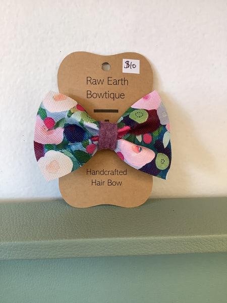 Raw Earth Bowtique Garden Hair Bow