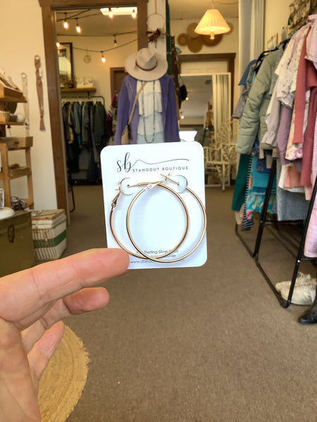 Standout Boutique Big Hoop Gold earrings