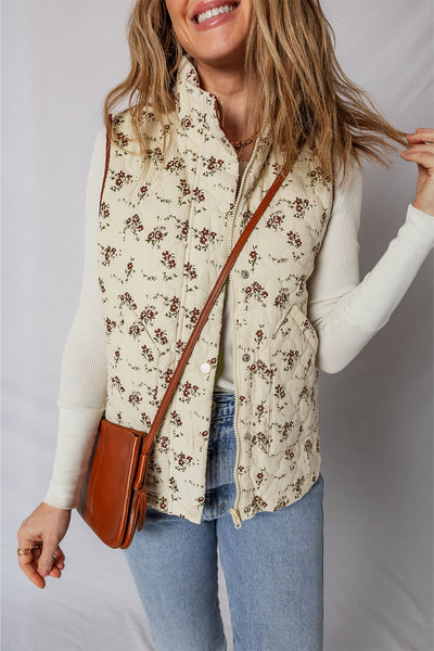 Chic Women's Floral Print Sleeveless Vest Top - Lightweight Summer Blouse for Casual Style and Comfort