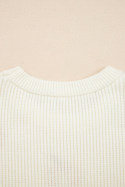 Cozy Women's Pumpkin Embroidered Sweater - Relaxed Fit Knitwear for Casual Fall Outings and Seasonal Style