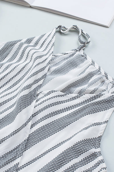 Stylish V-Neck Tank Tops with Printed Design