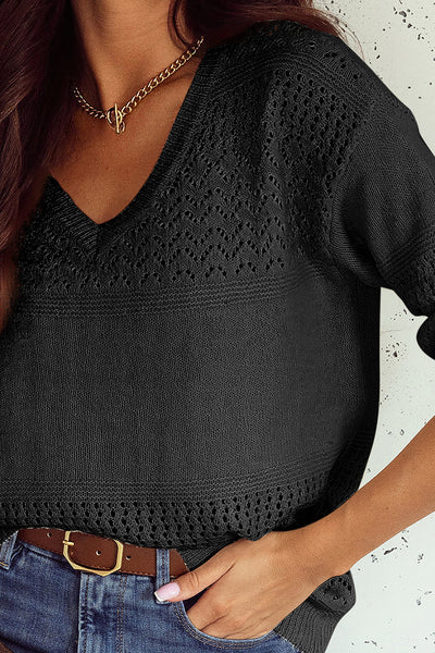 Cozy Women's Relaxed Fit Drop Shoulder Sweater in Soft Knit - Ideal for Casual Autumn Outings and Effortless Layering