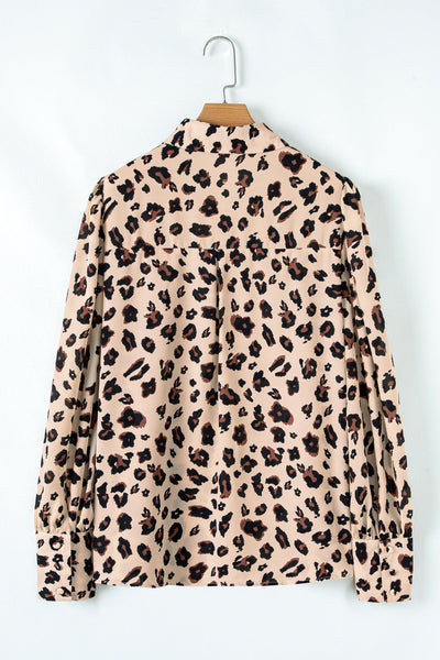 Plus Size Women's Leopard Print Shirt - Trendy, Comfortable Casual Top for Effortless Style and Everyday Wear