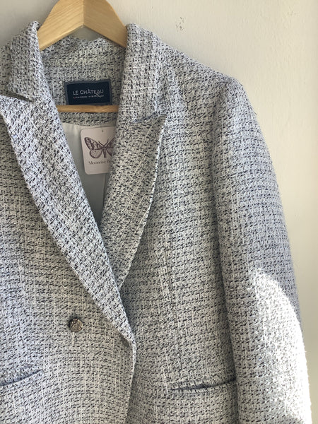 Le Chateau Tweed Black&White&Silver Blazer