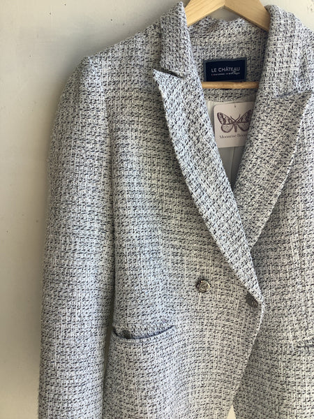 Le Chateau Tweed Black&White&Silver Blazer