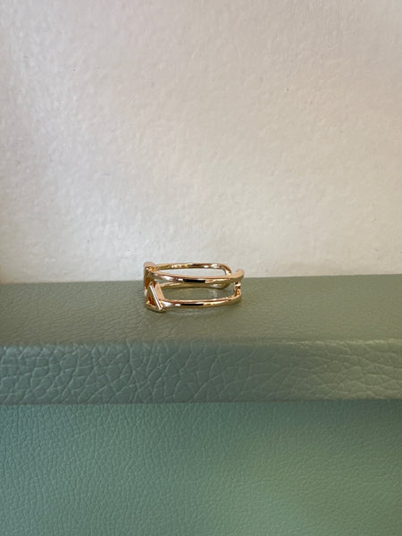 Standout Boutique Fire and Water Gold Ring