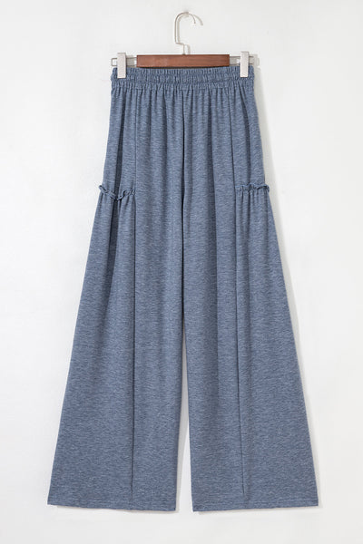 Chic Women's Wide Leg Pants in Soft Cotton, Flattering High-Waisted Fit, Perfect for Casual or Dressy Occasions